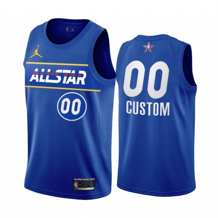 Maillot Basket Homme 2021 All-Star Personnalisé Jordan Brand Bleu Swingman